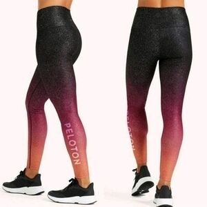 Peloton For Wear It To Heart  Sunrise Fade Sparkle High Waist Leggings Sz M
